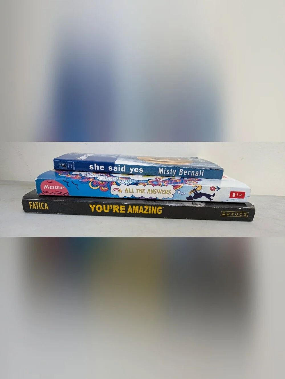 3 Book Lot She Said Yes Kate Messner All The Answers You're Amazing PB